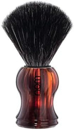 NOM Gustav Shaving Brush | Vegan Shave Brush for Shaving soaps and creams | sustainable eco-friendly and reusable |Exfoliating Shaving Brush | Havanna handle