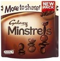 Galaxy Minstrels Chocolate Large Pouch 210g - Pack of 6