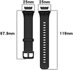 FitTurn Watch Bands Compatible with Oppo band 2 Women/Man Replacement Silicone Wristbands Strap Bands Adjustable Quick Release Accessories with Metal Button for Oppo band 2