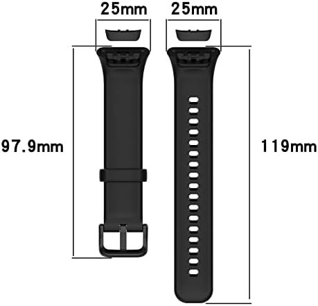 FitTurn Watch Bands Compatible with Oppo band 2 Women/Man Replacement Silicone Wristbands Strap Bands Adjustable Quick Release Accessories with Metal Button for Oppo band 2