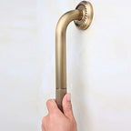 Heavey Duty Grab Bar, 12-Inch Sturdy Hand Rail, Stylish Bathroom Armrest, Antique Brass Finish, Good for Senior, Kids, Elderly