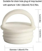 5 Pack Mop Bucket Drain Plug Replacement Sink Hole Stopper with Grips End Cap Cover for Mop and Bucket with Wringer Set Commercial Mop Bucket Spin Mop System Flat Squeeze Mop 19mm 3/4 Inch