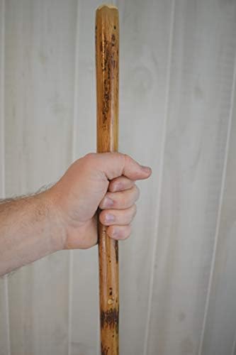 Walking Stick - Free Form Hickory - Curvy Walking Sticks - Strong - Up to 60" - Customize