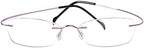 Agstum Titanium Rimless Flexible Frame Hingeless Optical Eyeglasses Clear Lens
