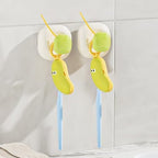 Banana Toothbrush and Toothpaste Case - Portable Travel Holder for Manual & Electric Toothbrushes, Cute Fruit Design for Home & Travel(Green)