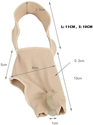 Bunion Straightener Protector Relief Sleeve w/Gel Bunion Stretchy Pads Cushioned Splint, Orthopedic Hallux Valgus Overlapping Corrector Bootie Guard Hammer Toe Pain Aid Surgery Treatment 2 Pcs (S)
