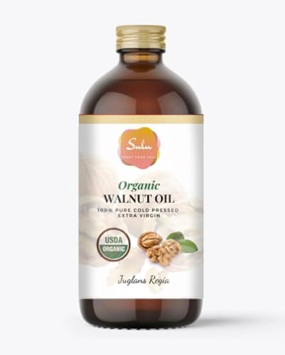 Walnut Oil- USDA Organic Cold Pressed Unrefined Virgin (8 oz)