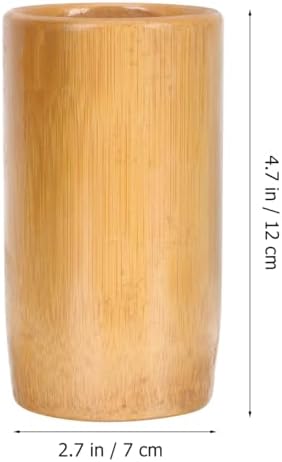 Yardwe Bamboo Cupping Set 5-Piece Fire Cupping Therapy Cups for Home Body Massage with Strong Suction Natural Bamboo Material Relieves Muscle Tension