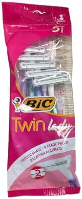 BIC Twin Lady, Pack 5, Twin Blade Razor