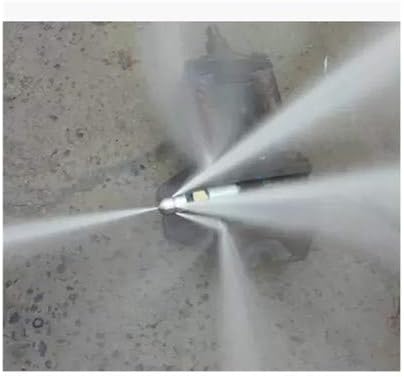 Stainless Steel SS304 Drain Cleaning Nozzle Pressure Washer Sewer Jetter Nozzle 3/8" Male Thread Pressure Sewer Jet Cleaning Water Pipe Drain Jetter Nozzle - 250 Bar