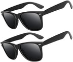 kkhouse 2 Pack Unisex Anti-Myopia Astigmatism Glasses Men's Women's Vision Improvement Strabismus Correction Fatigue Glasses(Black-R4-D2)