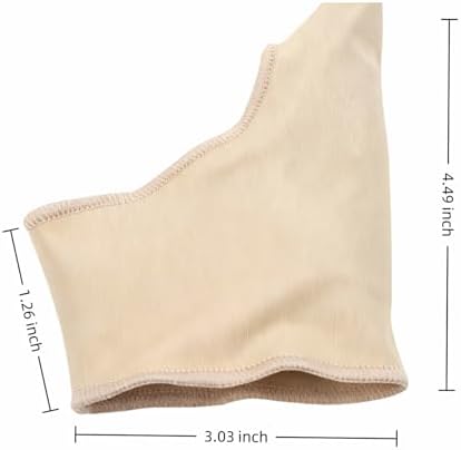 2 Pcs Bunion Relief Pads Sleeve, Elastic Gel Big Toe Bunion Pain Relief Hallux Valgus Corrector Cushions, Splint Orthopedic Corrector Socks for Women and Men - Nude