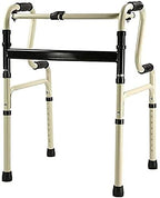 Walkers for The Elderly Walking Frame Folding Portable Aluminum Alloy Belt Wheel Without Wheel Dual-Use/Multi-Function Walking Aid/Elderly Walker