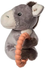 Mary Meyer Soft Baby Rattle with Soothing Teether Ring, 6-Inches, Dusty Donkey