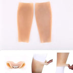 Silicone False Calf, 1 Pair Realistic Silicone Leg Enhancement Calf Pads Arms Sets Silicone Leg Enhancer Realistic Fake Calf for Crooked Or Thin Legs Arms Scar Cover Sleeves.