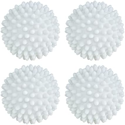 Dryer Balls 4 Pack - Non-Toxic Reusable Dryer Balls (White)