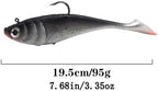 Big Jig Worm Lures Swimming Bait Soft Plastic Fishing Lure for Bass, Crappie, Trout, Pike, Sea Bass, Redfish, Striper,Fishing Lures for Freshwater & Saltwater