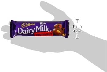 Cadbury Dairy Milk Fruit and Nut Chocolate Bar, 49 g (Pack of 6)