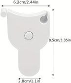 1PC Soft Measuring Tape for Body, Waist, Chest, and Thigh - Retractable Fitness Tape Measure, Plastic, Portable for Home and Gym Use, White