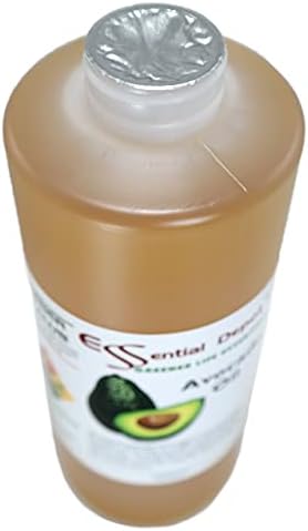 Essential Depot Avocado Oil - 1 Quart - 32 oz - safety sealed HDPE container with resealable cap - 100% Pure and Natural for Hair, Skin, Massage, and Cooking