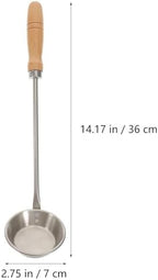 1pc Oil Pier Mold Non- Stick Oil Spoon Home Frying Mold Rosette Waffle Molds Timbale Cake Stencils Fried Snack Iron Rossette Round Pie Mold Cake Mold Stainless Steel Metal Makeup
