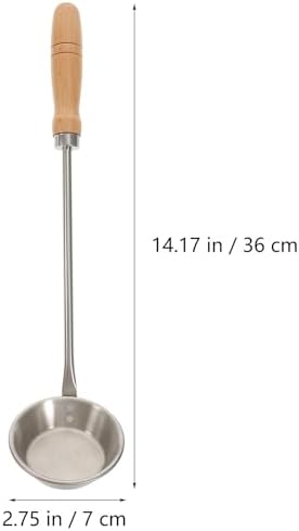 1pc Oil Pier Mold Non- Stick Oil Spoon Home Frying Mold Rosette Waffle Molds Timbale Cake Stencils Fried Snack Iron Rossette Round Pie Mold Cake Mold Stainless Steel Metal Makeup