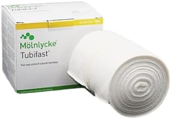 Molnlycke Tubifast Yellow Line with 2-Way Stretch 10.75cm x 10m 1/bx 2440