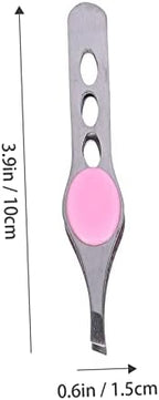 FRCOLOR 12pcs Eyebrow Clips Eyebrow Tweezers for Precise Hair Removal and Lightweight and Easy to Carry
