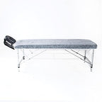 Greenour Waterproof Disposable Massage Bed Sheets with Elastic- 10 Pack Laminated Polypropylene Table Covers for Spa, Tattoo, Clinic (88 x 36 inches White)
