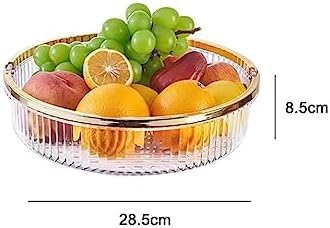 Fruit Bowls Light Luxury Style Fruit Tray Home Living Room Coffee Table Tray Snack Placement Storage Box Fruit Basket High Grade Fruit Tray fruit basket (Color : B)