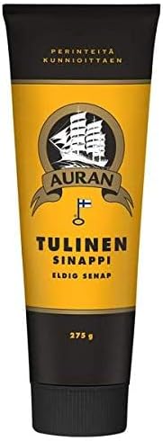 AURAN ISO Mustard hot tulinen 275g FINLAND (SET OF SIX)