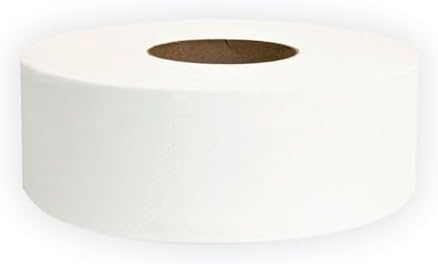 GEN 202 Jumbo JRT Bath Tissue, 2-Ply, White, 9 in Diameter, 12 Count (Pack of 1)