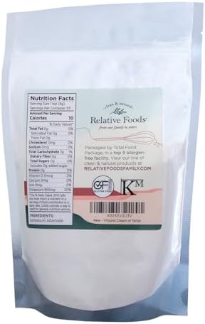 Cream of Tartar 1 Pound – Premium Baking Powder Stabilizer for Meringue, Cookies & Frosting – Pure Cream of Tartar for Baking – Fine Powder Baking Ingredient