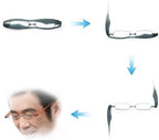 Foldable Reading Glasses Mini Pocket Reader Presbyopic Glasses Large Glasses Frame