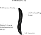 Massage Stones Guasha Roller Obsidian Gemstone Meditation Healing Stick Stone Gua Sha Board for Facial Spa Massage