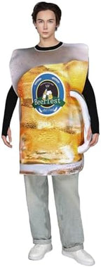 EraSpooky Mens Beer Costume Funny Adult Oktoberfest Stein Ale Mug Outfits