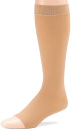 Futuro Therapeutic Knee Length Stockings Open Toe Firm Medium Beige 1 Pair