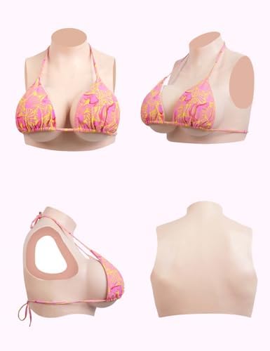 Realistic Silicone Breastplate – Fake Boobs for Cosplay, Crossdressing & Transgender Transition B-G Cup Silicone Breast Forms