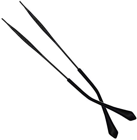 Glasses arms,Eyeglasses Replacement Temple,Arm Frame Repair Glasses Accessories,1 Pair Vintage Reading Glasses Replacement Temple Metal Glasses Frame Temple, Black