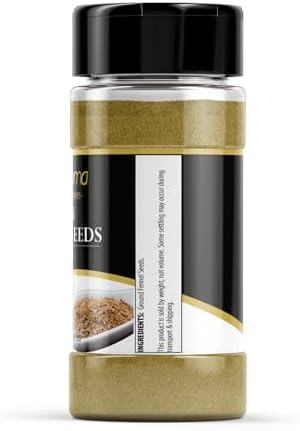 GranAroma Ground Fennel Seeds, Light Anise Flavor, Cooking & Baking (1.4 Ounce)