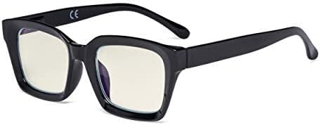 Eyekepper Ladies Computer Glasses - Blue Light Filter Readers Women- UV420 Protection Oversized Square Design Eyeglasses