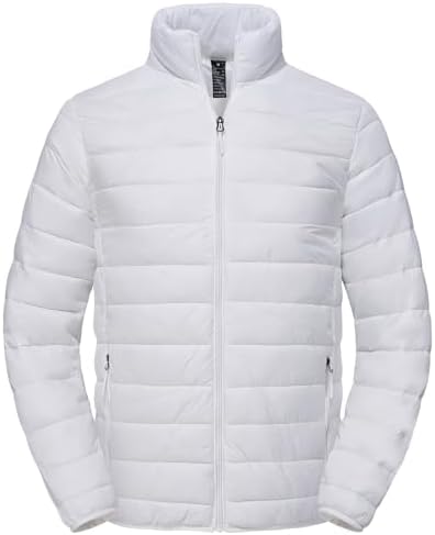 SPOSULEI Men Puffer Jacket Packable Lightweight Winter Jackets Coats Outdoor Waterproof Insulated Jackets