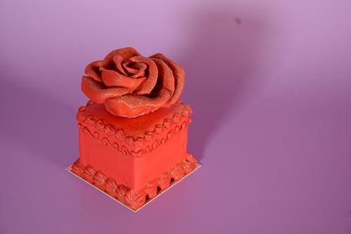 Renshaw Red Fondant Icing for Cake Decorating - Ready to Roll, Edible Fondant for Cupcakes, Cookies, & Cake Decoration, Smooth & Easy to Use, Kosher, Light Vanilla Flavor - 8.8 oz