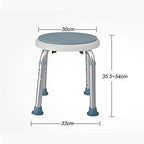 Seat Shower Chair,Lightweight Shower Seat Rotating Round Bath Stool Bathtub Lift Chair with Non-Slip Leg Pad,Load of 150 Kg,Bathroom Safety