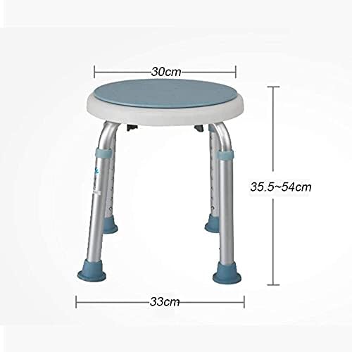Seat Shower Chair,Lightweight Shower Seat Rotating Round Bath Stool Bathtub Lift Chair with Non-Slip Leg Pad,Load of 150 Kg,Bathroom Safety