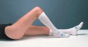 PT# 7203 Stocking Compression T.E.D. Knee Length Anti-Emb Lg Reg Blu 12/Cr by, Kendall Company