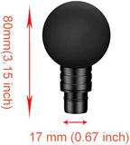 Massage Gun Heads, 2 PCS Round-Heads Replaceable Massage Attachments, 0.75 Inch Diameter Massage-Gun-Attachments, 19mm Diameter Muscle Massager-attachments for Back Massager Exchanging