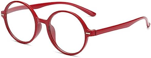 TZUFA Reading Glasses for Women Men Classic Round Readers 1.0 1.5 2.0 2.5 3.0 3.5 4.0 Retro Glasses with Lightweight Frame (Color : Red, Size : 2.50x)