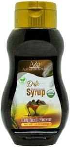 USDA Organic Date Syrup, 100% Natural Sweetener, No Added Sugar, Original Flavor, 400g – Kosher Certified, Vegan & Kid-Friendly