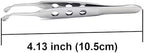 Meibomian Gland Expressor, Stainless Steel Eyelid Massage Professional Face Care Craft Tools for Dry Eyes, High Precision Tweezer Tools - Rectangle Tip